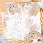 Boho pampas Gras Gender-neutral Hallo Baby Dusche Einladung<br><div class="desc">Hallo Baby! Tropische Boho Wüstenpampas-Gras Gender-Neutral-Babydusche mit hübschem Trockenrasen,  Pampas Aquarell,  wilde Blume,  gepresste Blume,  Bambus-Blätter mit gedämpften Erdtönen und Pastellrosa und verbrannte Orange mit hellbeigen Farben.</div>