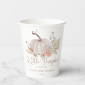 Boho Pampas Gras kleiner Kürbis ist auf dem Weg Pappbecher (Vorderseite)