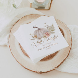 Boho Pampas Gras Kürbisnapkins Serviette