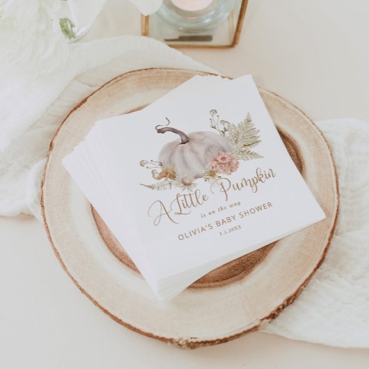 Boho Pampas Gras Kürbisnapkins Serviette