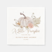 Boho Pampas Gras Kürbisnapkins Serviette (Vorderseite)