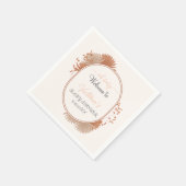 Boho pampas gras-neutral Creme Arch liefert Serviette (Ecke)