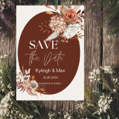 Boho Pampas Gras Save the Date Einladung