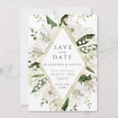 Boho Pampas Gras Save the Date minimalistisch Einladung (Vorderseite)