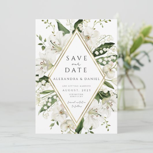 Boho Pampas Gras Save the Date minimalistisch Einladung (Stehend Vorderseite)