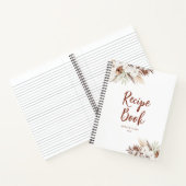 Boho Pampas Gras Terracotta Rezept Buch (Innenseite)