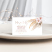 Boho Pampas-Grasbücher für die Beilegung von Kinde Begleitkarte