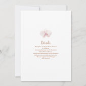 Boho Pampas Grass 40. Geburtstag Einladung (Rückseite)