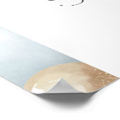 Boho Pampas Grass Arch Baby Dusche Begrüßungszeich Poster (Ecke)