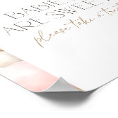 Boho Pampas Grass Arch Baby Dusche Leckerei Zeiche Poster (Ecke)