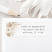 Boho Pampas Grass Baby Dusche Rücksendeadresse (Insitu)