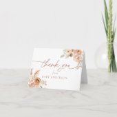 Boho Pampas Grass Baby Dusche Vielen Dank Dankeskarte (Vorderseite)