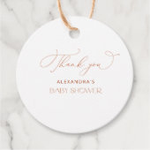 Boho Pampas Grass Baby Dusche Vielen Dank Geschenkanhänger (Vorderseite)
