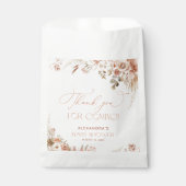 Boho Pampas Grass Baby Dusche Vielen Dank Geschenktütchen (Vorderseite)