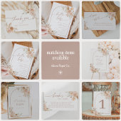 Boho Pampas Grass Baby Shower Arch Willkommen Poster