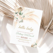 Boho Pampas Grass Baby Shower Einladung