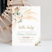 Boho Pampas Grass Baby Shower Einladung
