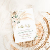 Boho Pampas Grass Baby Shower Einladung