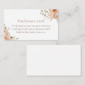 Boho Pampas Grass Babydusche Umschließkarte Begleitkarte (Vorne/Hinten)