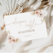 Boho Pampas Grass Babydusche Windelwaschkarte Einladung