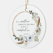 Boho Pampas Grass Bible Verse Gottes Schrift Blume Keramik Ornament (Links)