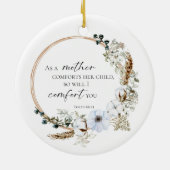 Boho Pampas Grass Bible Verse Gottes Schrift Blume Keramik Ornament (Hinten)