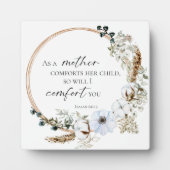 Boho Pampas Grass Bible Verse Gottesglauben Fotoplatte (Vorderseite)