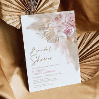 Boho Pampas Grass Blush Brautparty