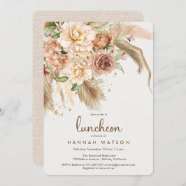 Boho Pampas Grass Bohemian Wüstenluncheon Einladung