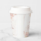 Boho Pampas Grass Bohemisches Brautparty Kaffee Pappbecher (Rechts)