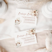 Boho Pampas Grass Books for Baby Card Mitteilungskarte