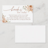 Boho Pampas Grass Books for Baby Insert Card (Vorne/Hinten)