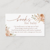 Boho Pampas Grass Books for Baby Insert Card (Vorderseite)