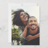 Boho Pampas Grass Botanische Hochzeit Einladung (Rückseite)