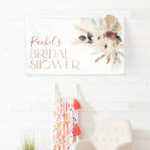 Boho Pampas Grass Brautparty Backbanner Banner (Insitu)