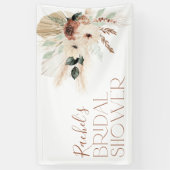 Boho Pampas Grass Brautparty Backbanner Banner (Vertikal)