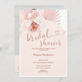 Boho Pampas Grass Brautparty Einladung (Vorne/Hinten)