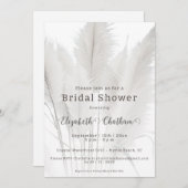 Boho Pampas Grass Brautparty Einladung (Vorne/Hinten)