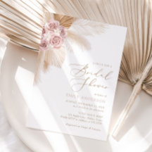 Boho Pampas Grass Brautparty