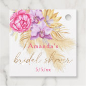 Boho pampas grass - Brautparty Geschenkanhänger (Rückseite)