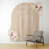 Boho Pampas Grass Brautparty Hintergrund Tapestati Wandteppich (Beispiel)