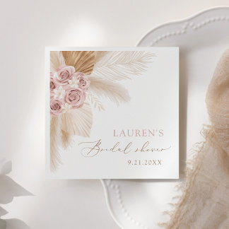 Boho Pampas Grass Brautparty Serviette