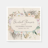 Boho Pampas Grass Brautparty Serviette (Vorderseite)