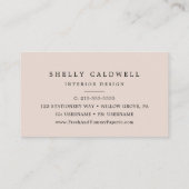 Boho Pampas Grass Business Card Visitenkarte (Rückseite)