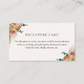 Boho Pampas Grass Custom Begleitkarte (Vorderseite)