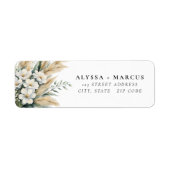 Boho Pampas Grass Daisies Couple Names (Vorne)