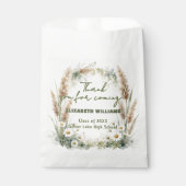 Boho Pampas Grass Daisy Botanical Graduation Geschenktütchen (Vorderseite)