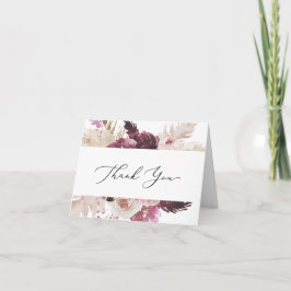 Boho Pampas Grass Dankeschön Karte