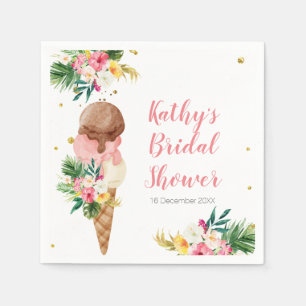 Boho Pampas Grass Eis Paare Dusche Napkin Serviette