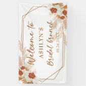 Boho Pampas Grass Elegant Bridal Brunch Hintergrun Banner (Vertikal)